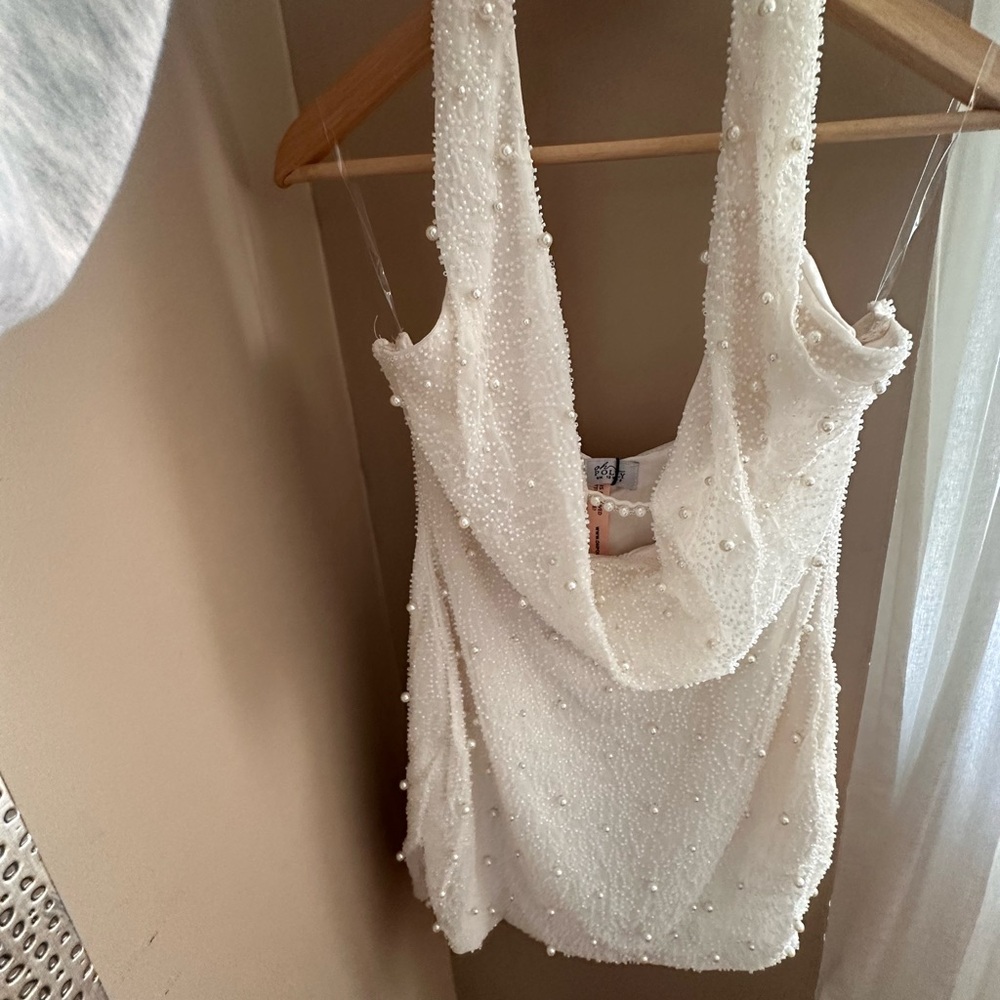 Oh Polly Ivory Beaded Dress (Versailles)